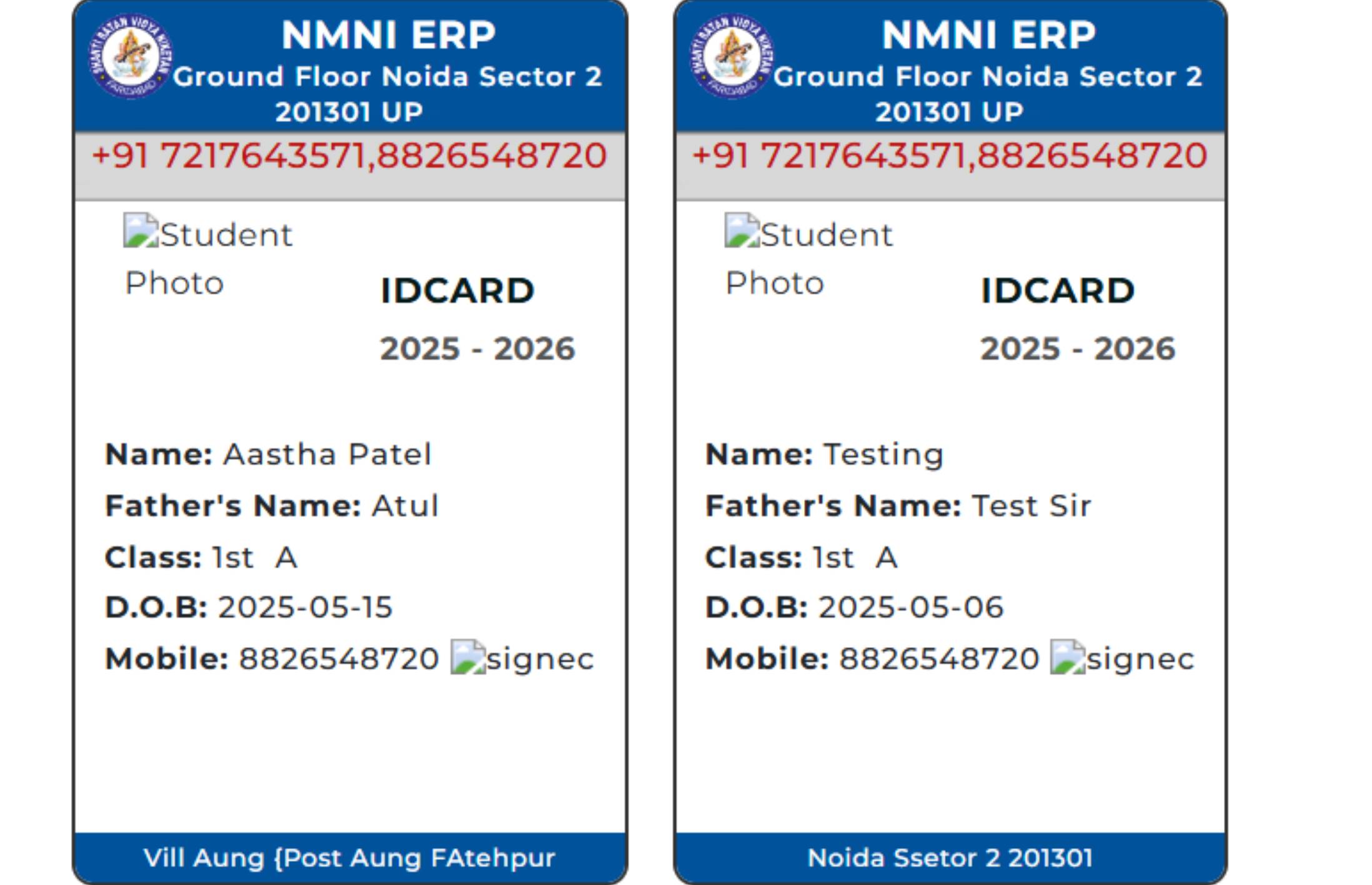 Student & Staff ID Card Generation
